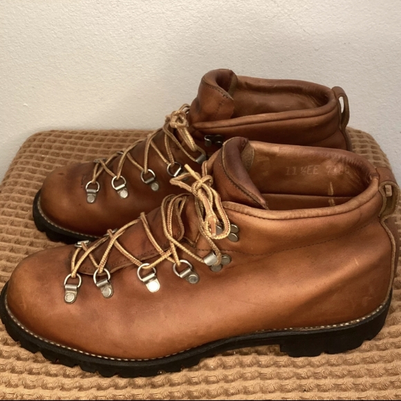 VTG Danner Mountain Light Leather Hiking Boots Mens Sz 11.5 EE WIDE Brown VIBRAM - Picture 4 of 12